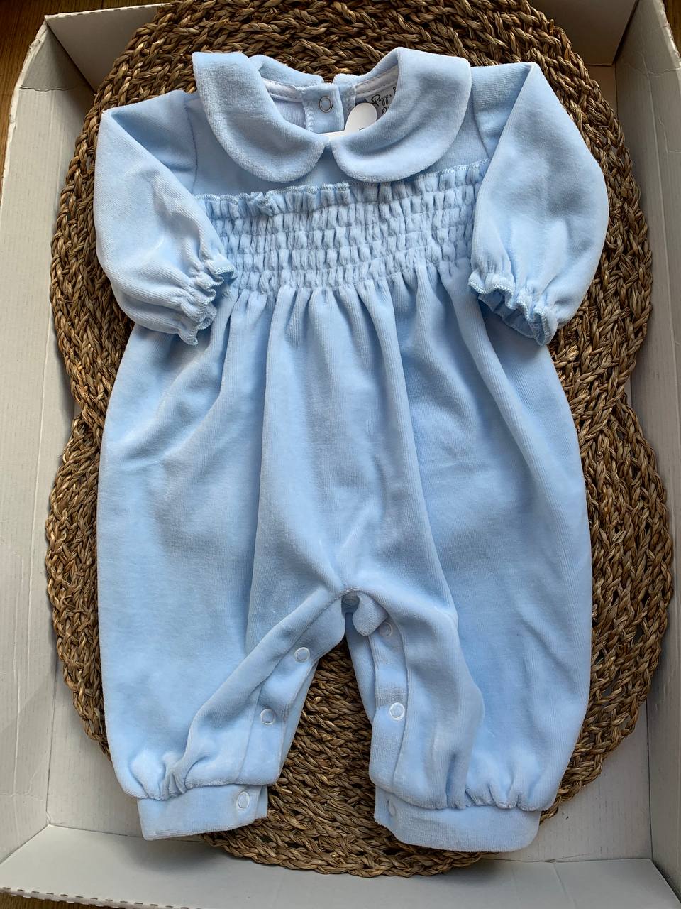 Tutina PUNTO SMOCK CIELO PAPPA& Latte