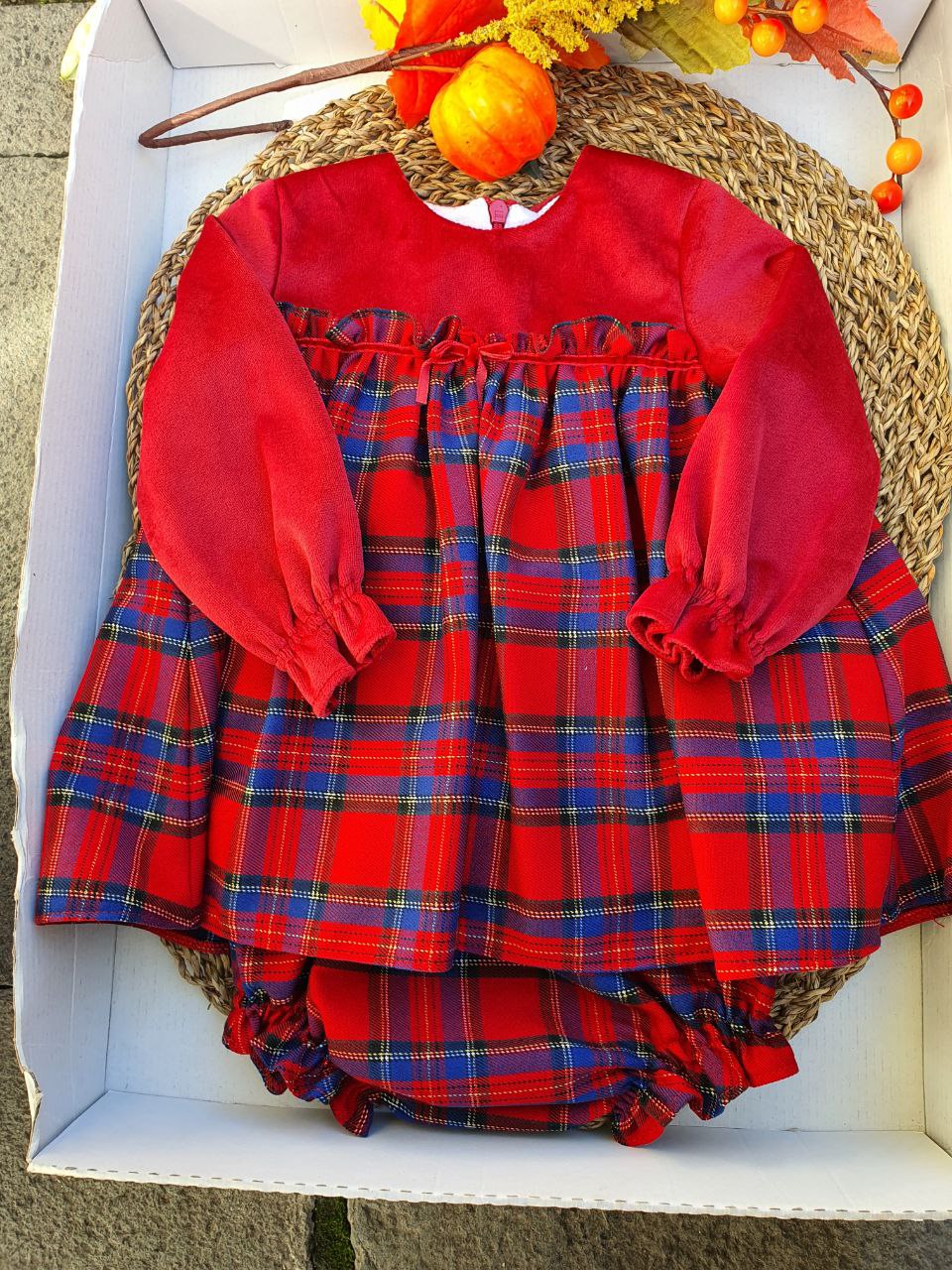 Pagliaccetto TARTAN VELLUTO ROUGE DEL SUR