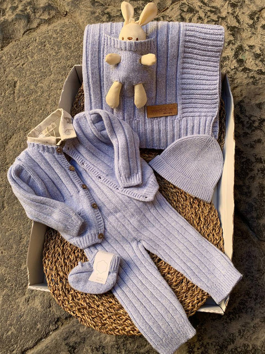 Coordinato nascita AZZURRO WEDOBLE