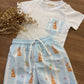 T-shirt e COSTUME AZZURRO CONIGLI MEIA PATA