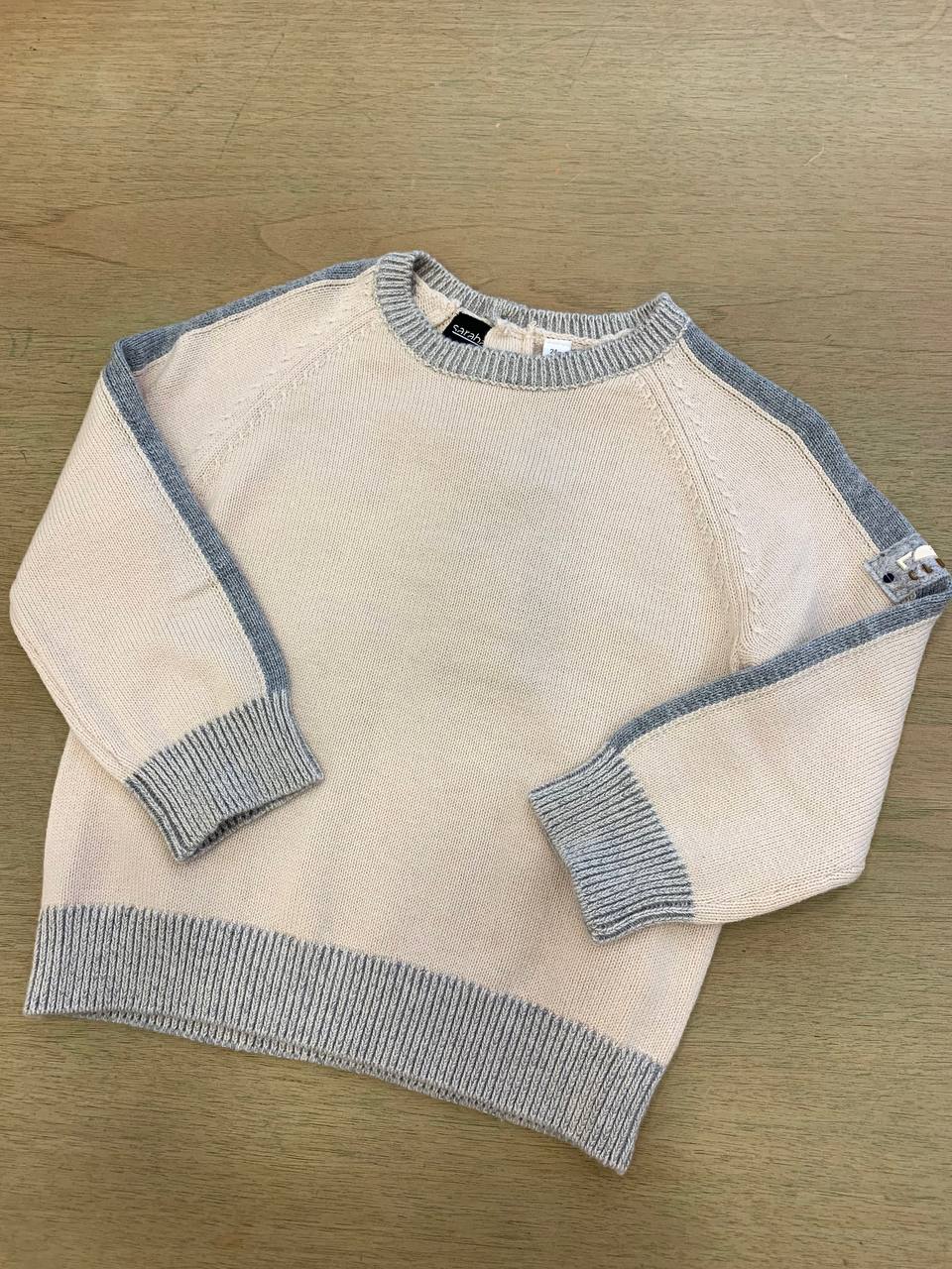 Maglioncino BEIGE E GRIGIO SARABANDA