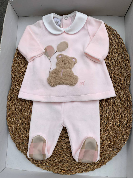 Tutina spezzata TEDDY ROSA/TABACCO MARLÙ