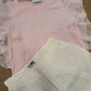 Completo t-shirt e shorts bianco in lino