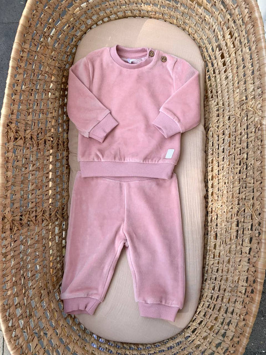 Completo TUTA IN CINIGLIA ROSA MINIBANDA