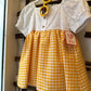 VESTITO QUADRI GIALLO DEL SUR