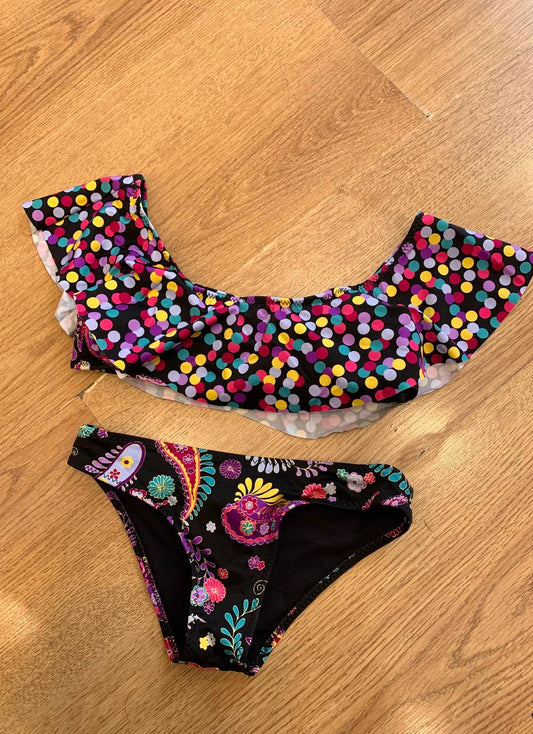 Costume due pezzi pois