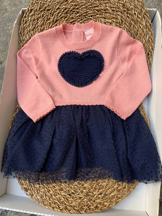 Abitino CUORE BLU E ROSA BOBOLI