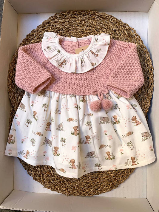 Abitino Safari rosa BABY FASHION