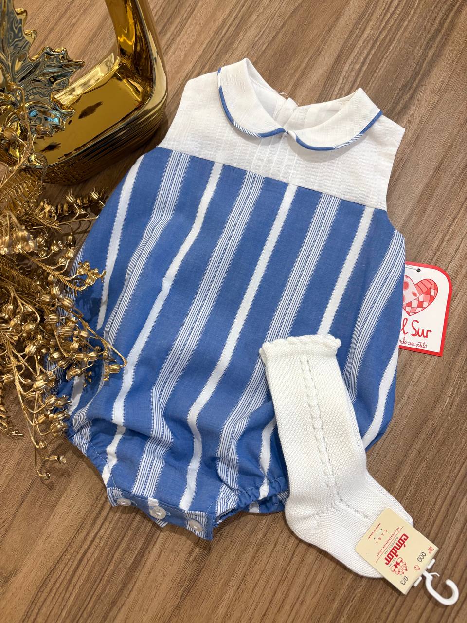 PAGLIACCETTO BLU E BIANCO DEL SUR