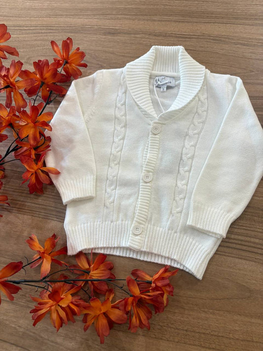 Cardigan CREMA TRECCIA AMBARABÀ