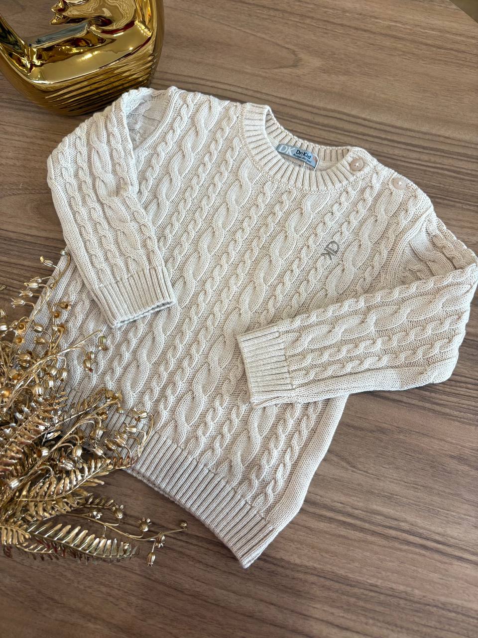 Maglioncino TRECCIA BEIGE DR KID