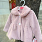 Cappottino ECO-PELLICCIA ROSA DEL SUR