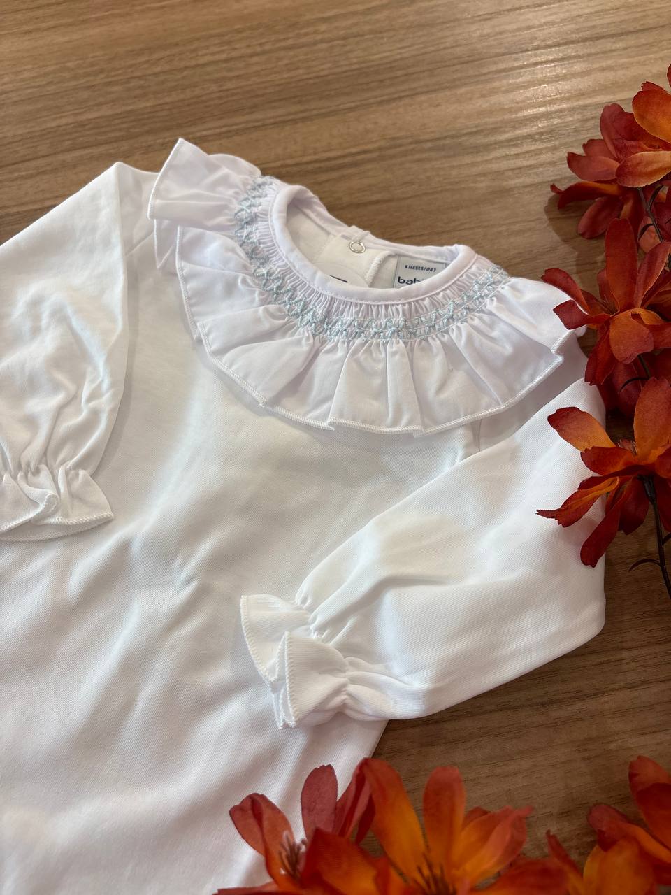 BODY CON SMOCK RICAMATO CELESTE BABIDU
