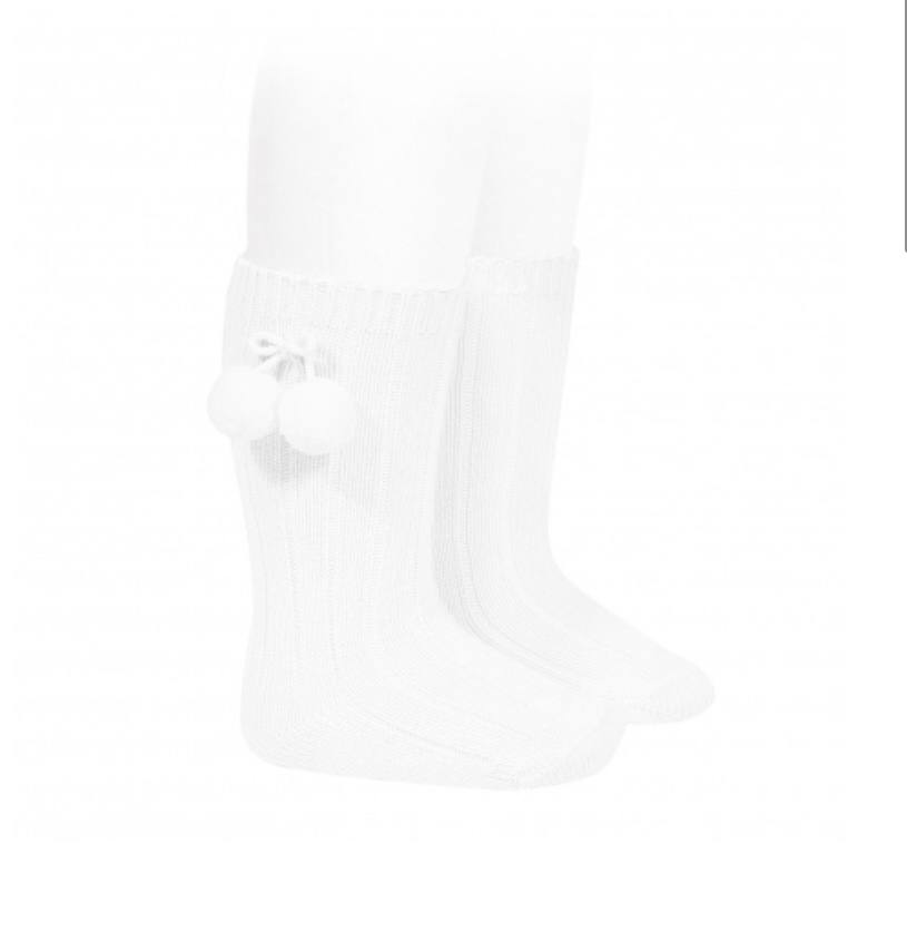 Calzini condor PON PON BIANCO