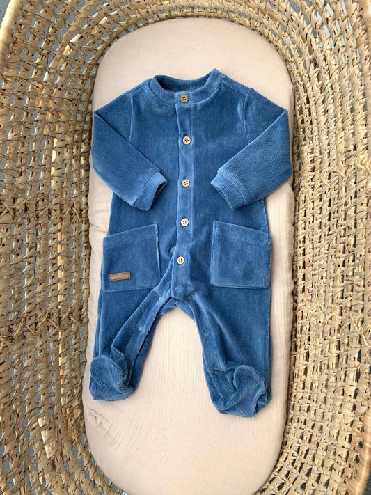 Tutina blu in ciniglia Minibanda
