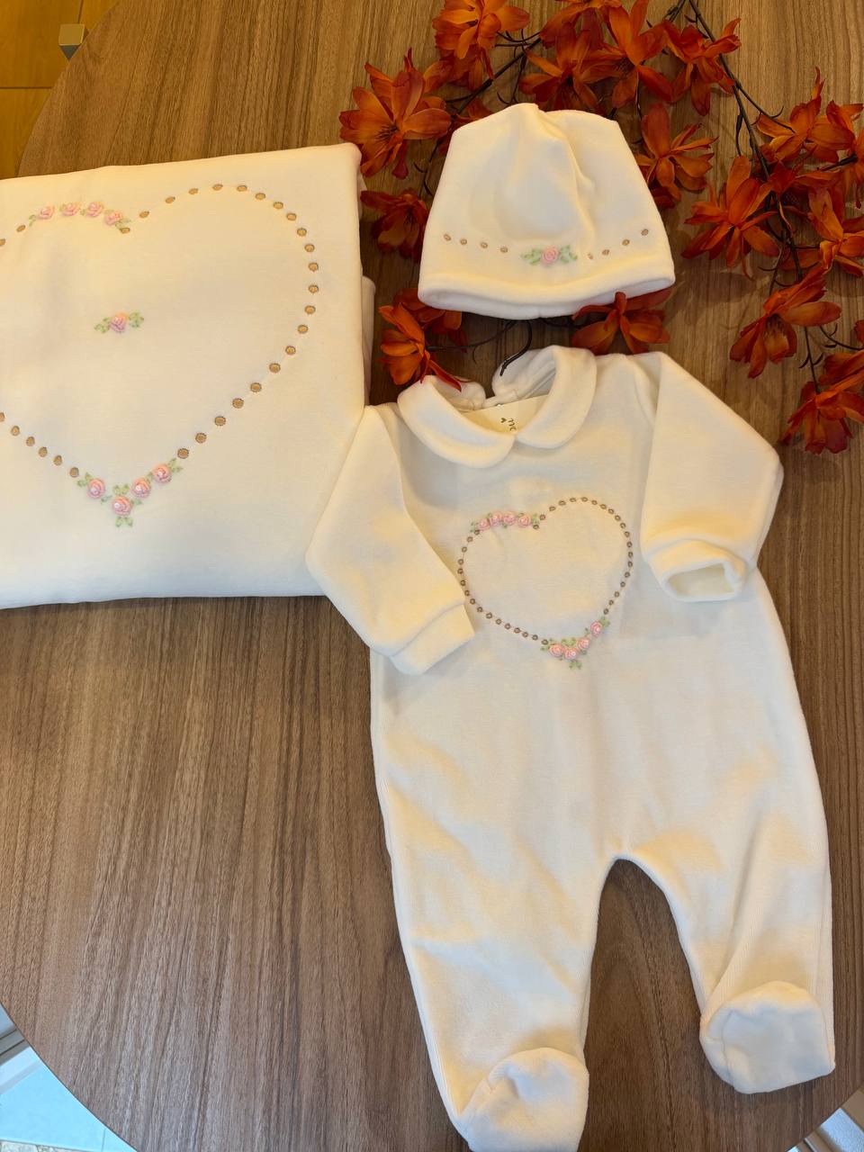 Coordinato "CUORE DI ROSELLINE" BISOU