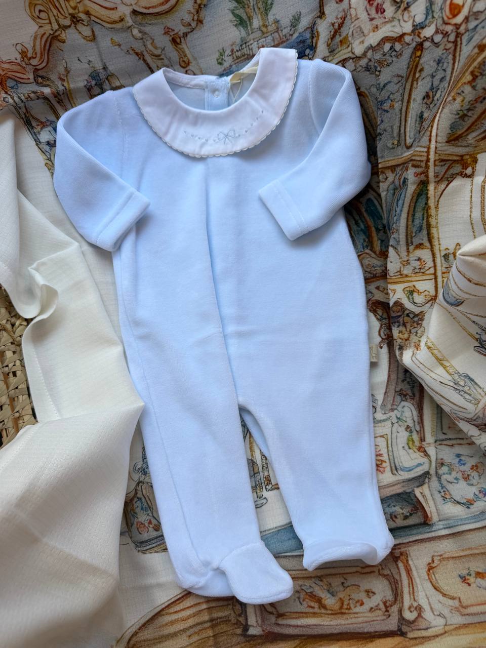 Tutina CINIGLIA FIOCCO CELESTE BABY GI