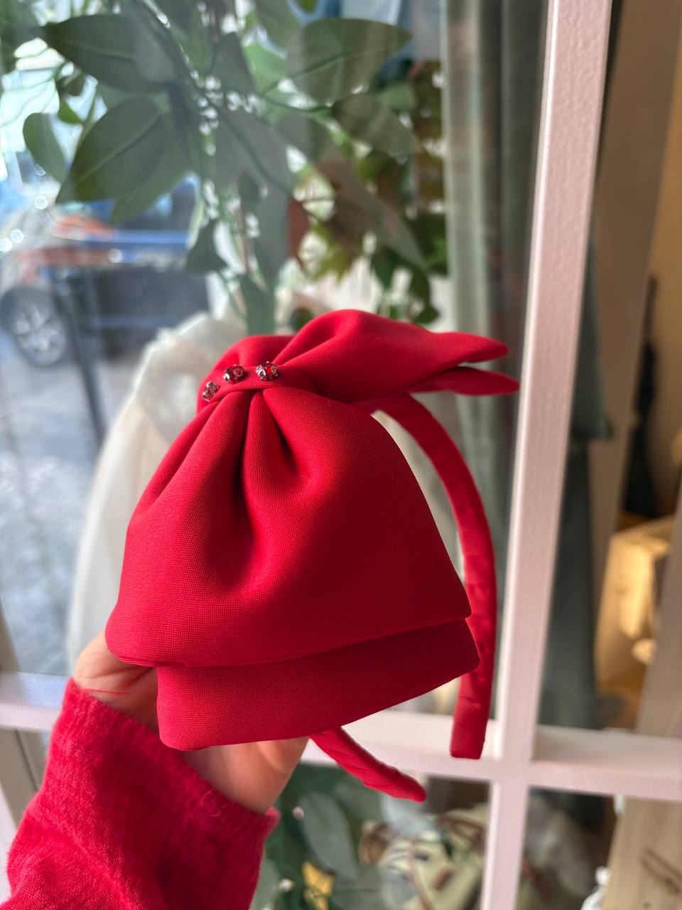 CERCHIETTO FIOCCO ROSSO DAGA