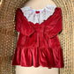 Abitino in velluto rosso Juliana