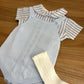 PAGLIACCETTO A RIGHE CELESTE BABY FASHION