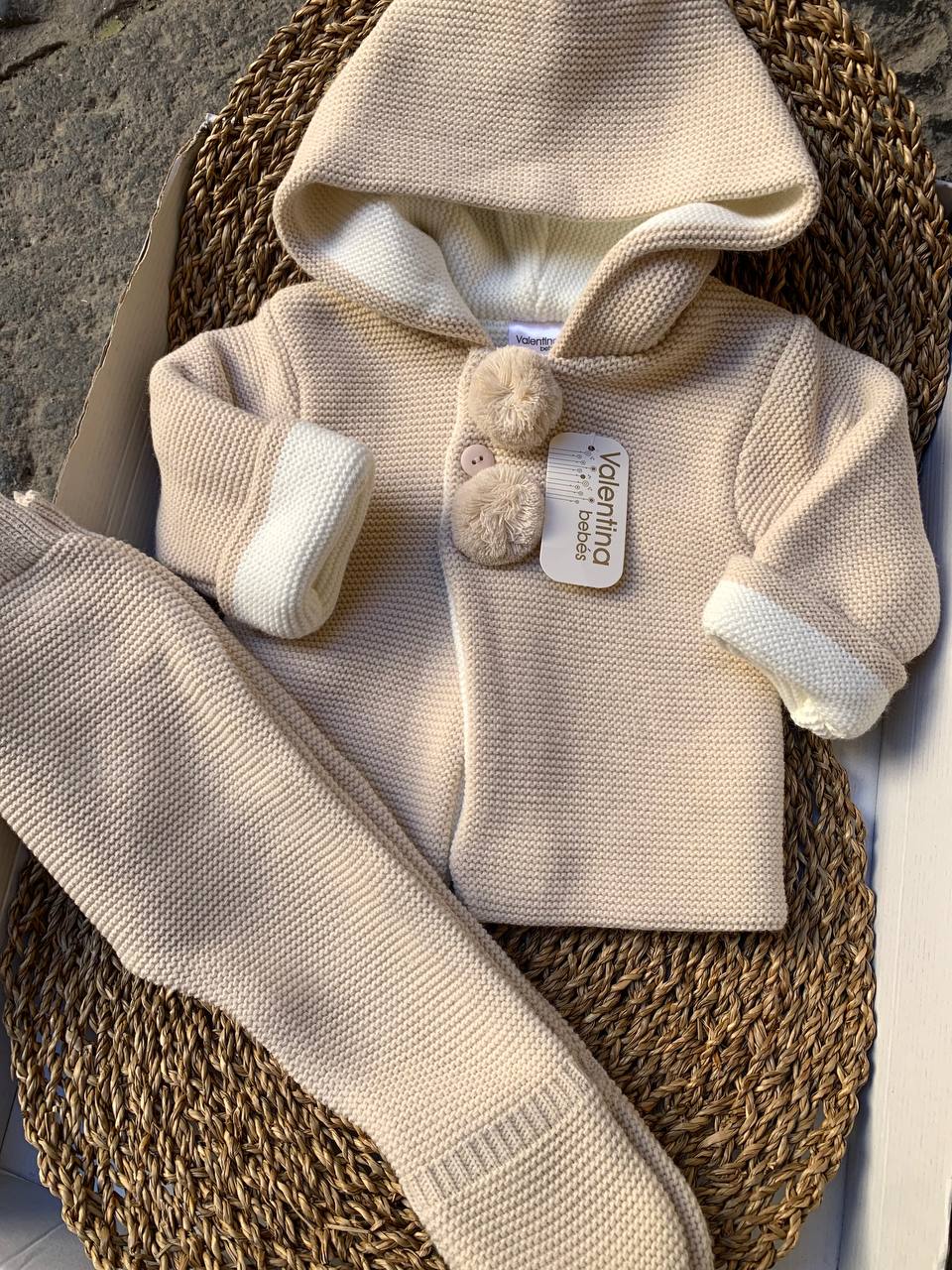 Tutina spezzata POM PON BEIGE  VALENTINA BEBÈS