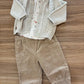 Completo CAMICIA E PANTALONE BEIGE MINIBANDA