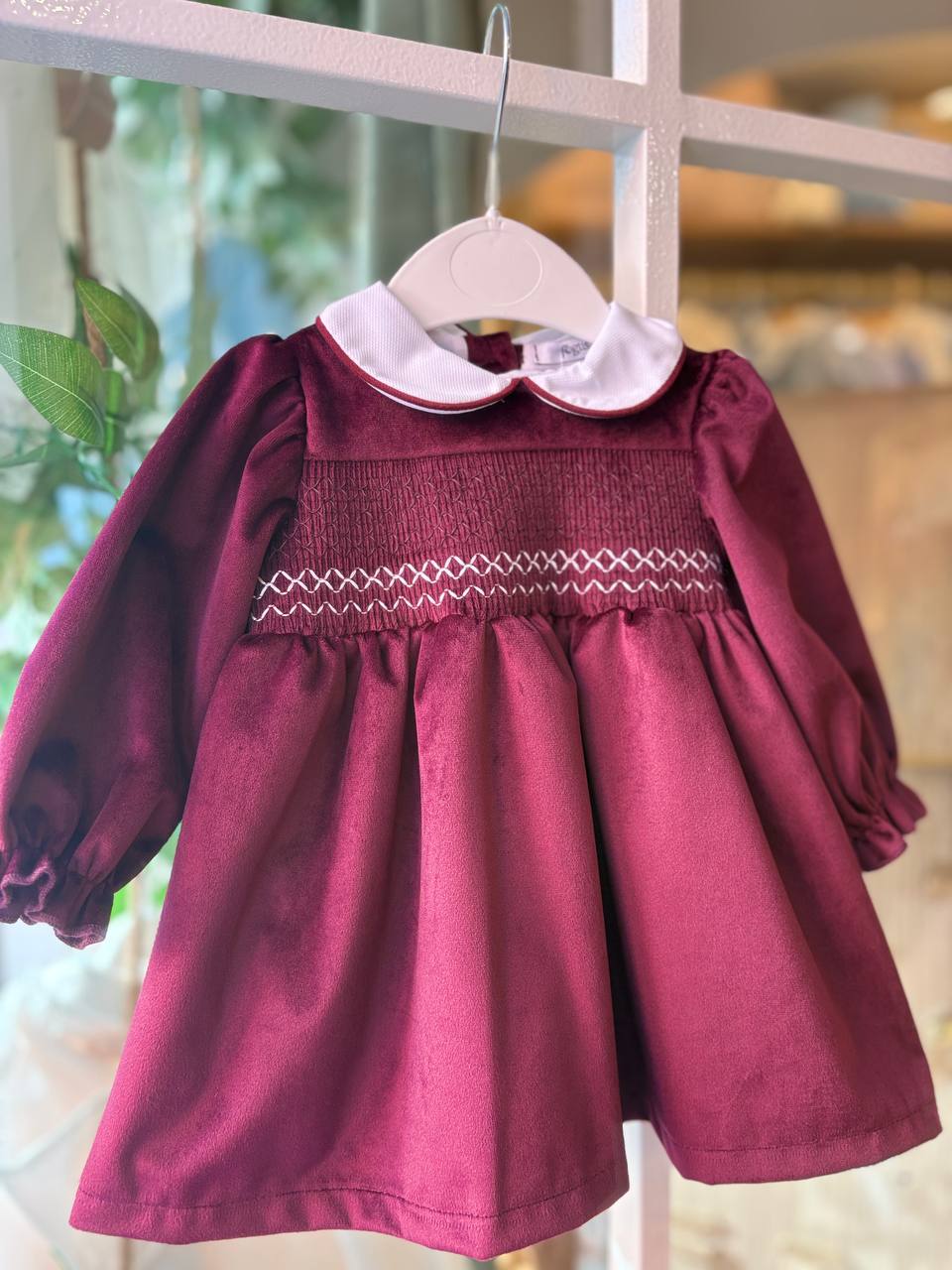 Abito BORDEAUX PUNTO SMOCK