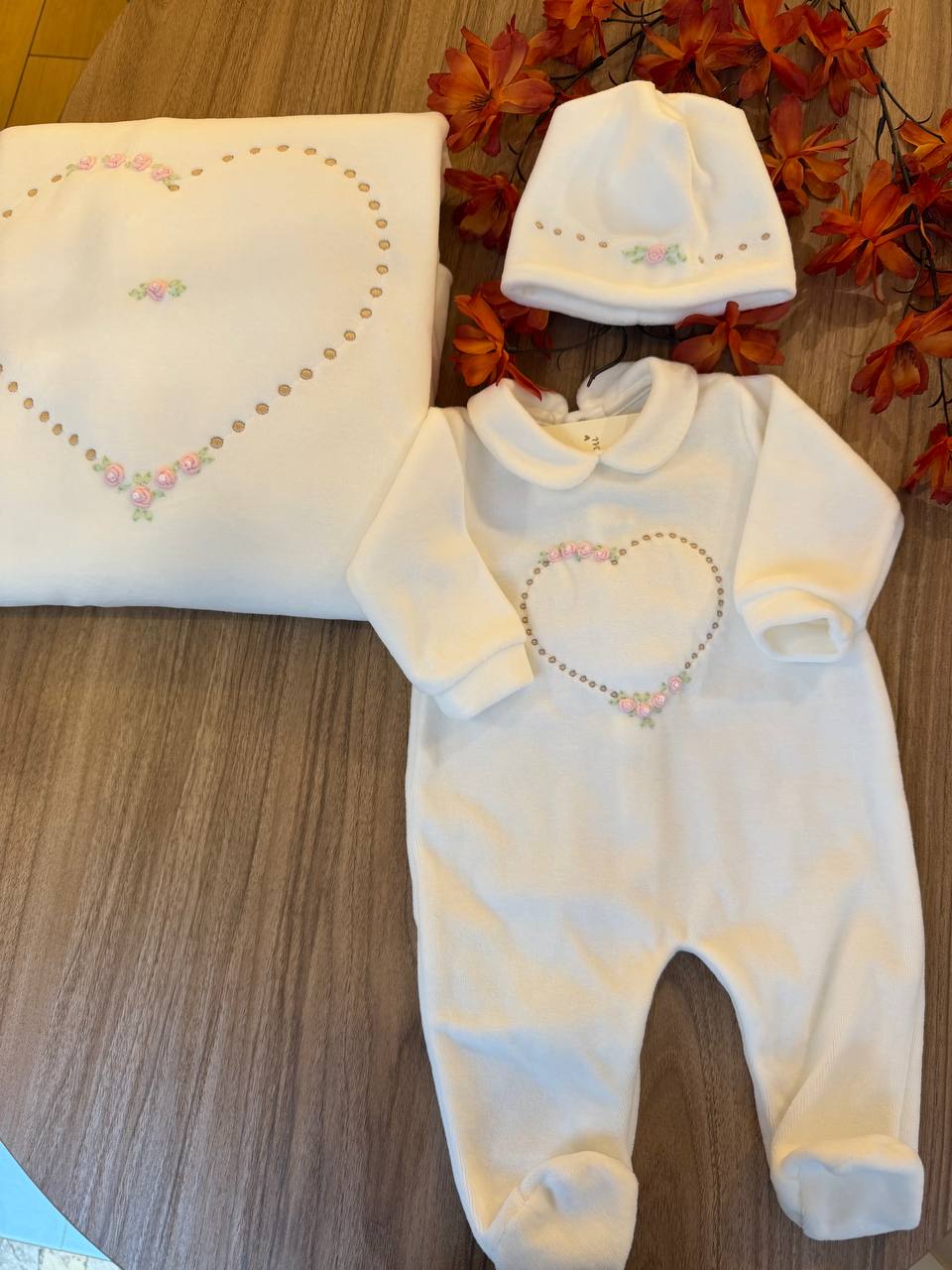 Coordinato "CUORE DI ROSELLINE" BISOU