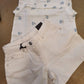 Completo canotta e shorts di Jeans bianco