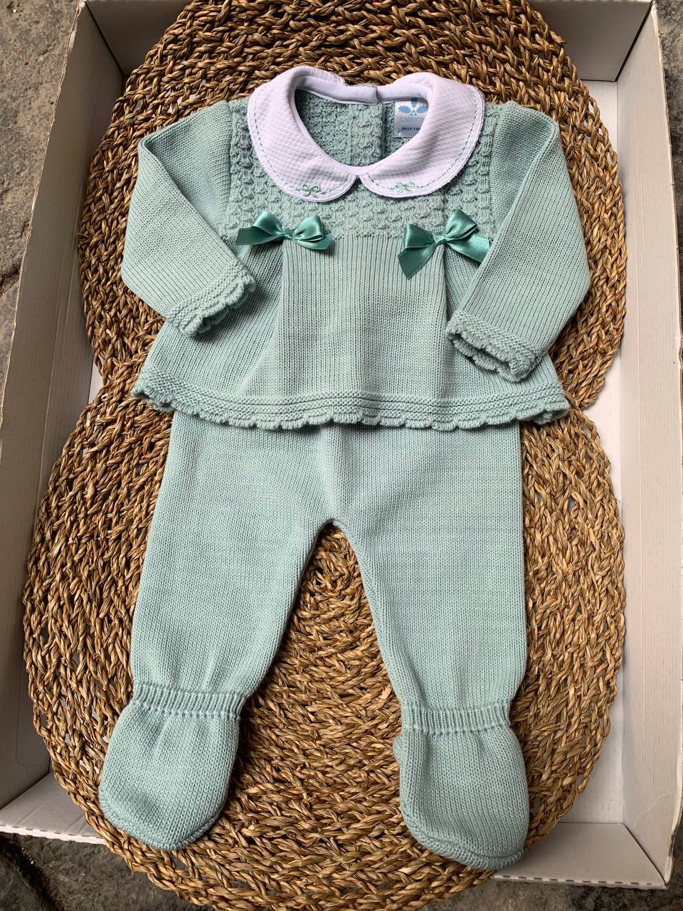 Tutina spezzata FIOCHETTI VERDE SARDON