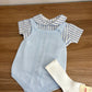 PAGLIACCETTO A RIGHE CELESTE BABY FASHION