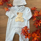Tutina e cappellino ORSETTO CELESTE LE BEBÉ