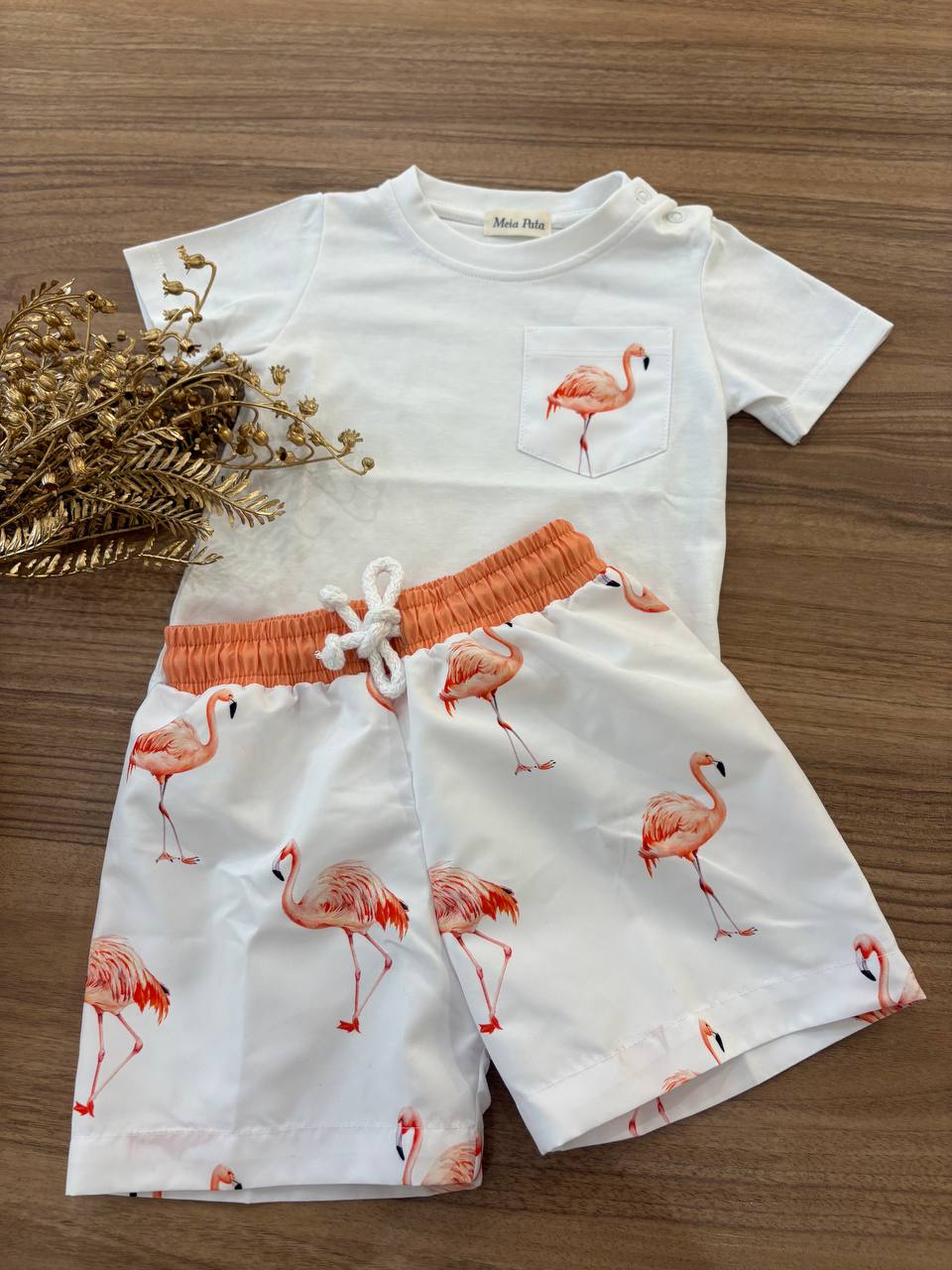T-shirt e COSTUME FENICOTTERI MEIA PATA