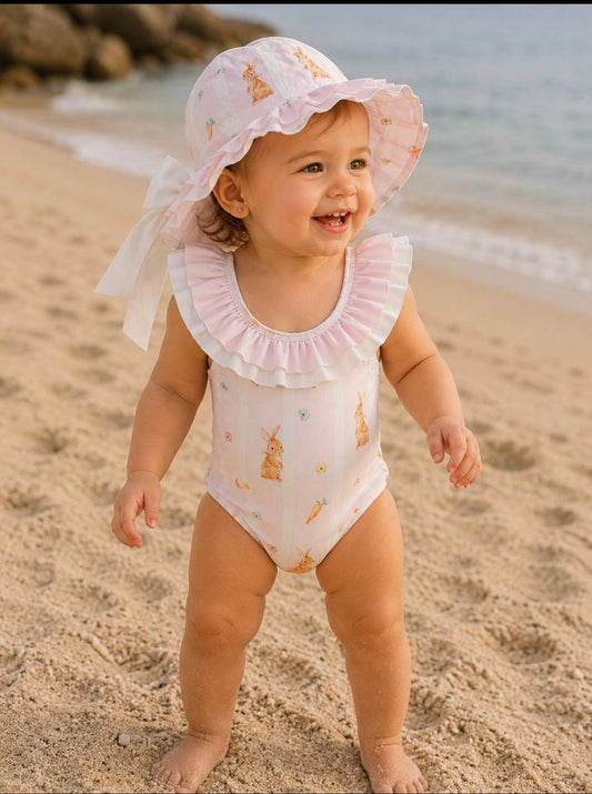 Costume intero CONIGLI LILLA MEIA PATA