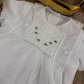 PAGLIACCETTO BATTESIMALE Bianco e VERDE CHARO