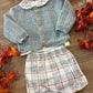 Coordinato GRIGIO A QUADRI BABY FASHION