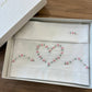 Lenzuolino CUORE BIANCO E ROSA ARTIGIANBABY