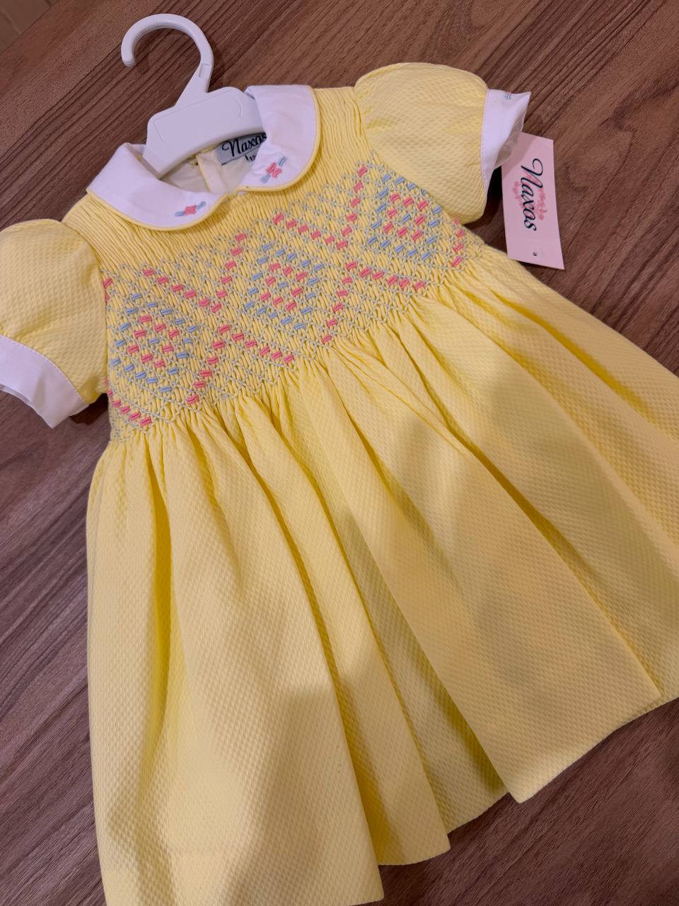 Abito GIALLO PUNTO SMOCK NAXOS