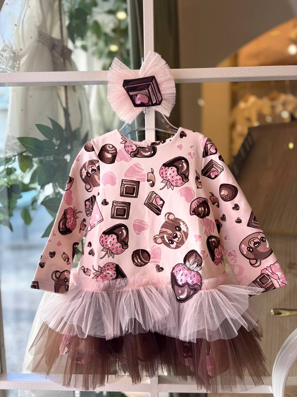Abito ROSA E CIOCCOLATO DAGA