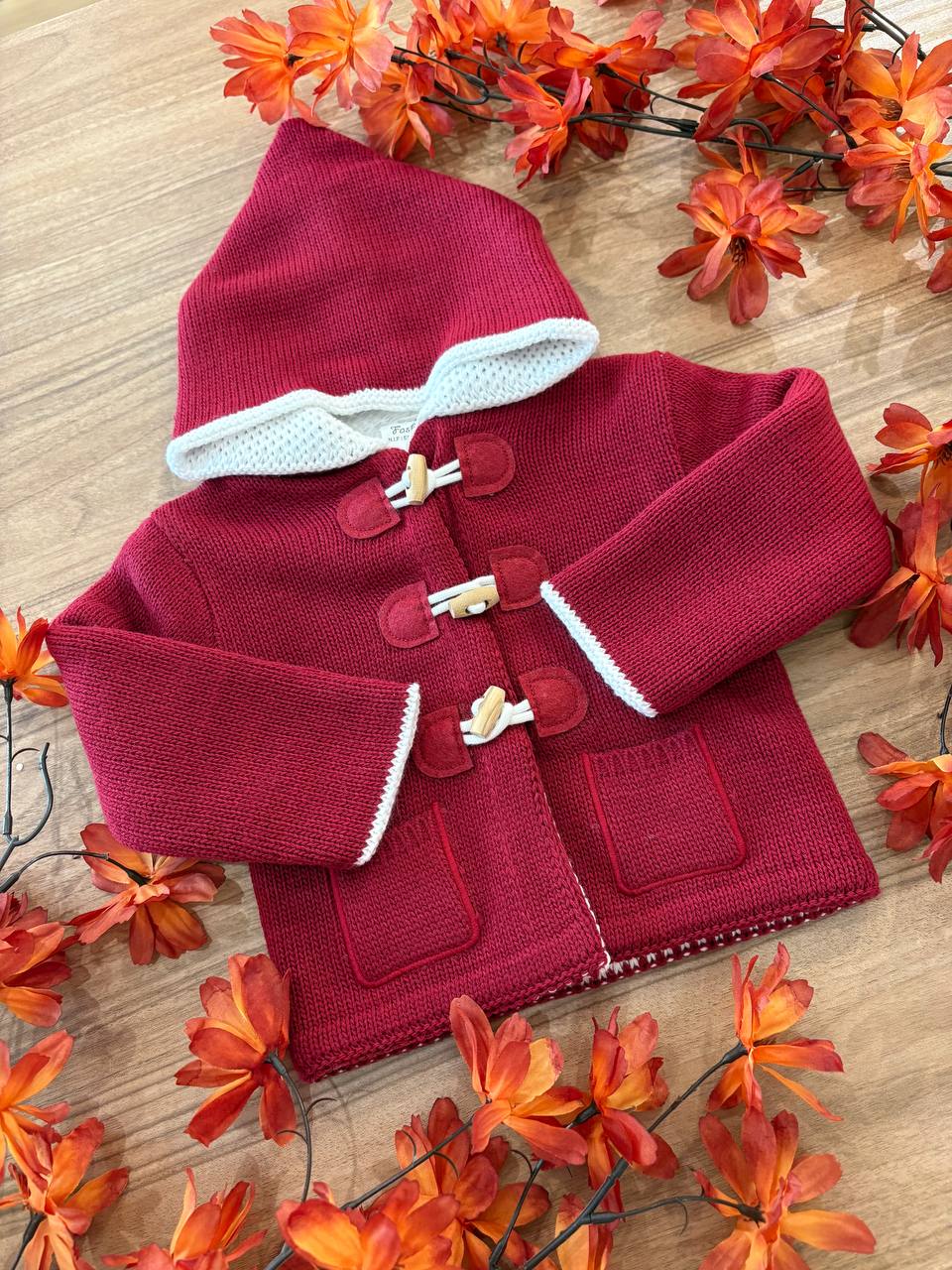 CAPPOTTINO BORDEAUX BABY FASHION