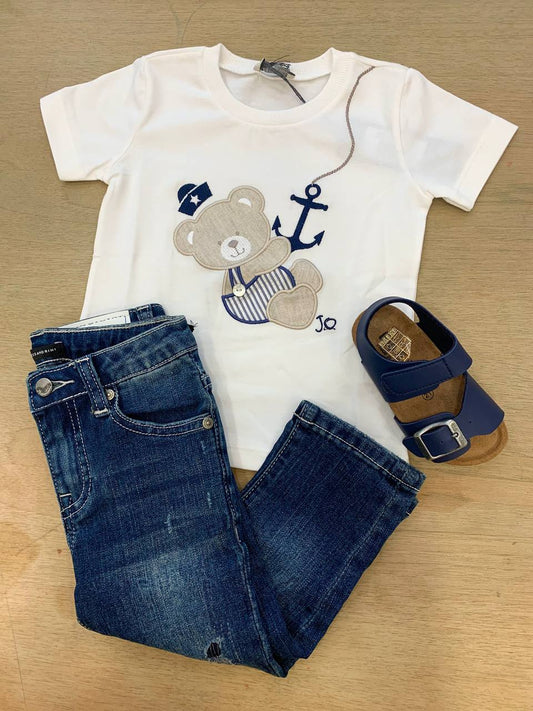Completo Jeans e T-SHIRT ORSETTO MARINAIO