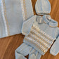 Tutina AZZURRO BIANCO E BEIGE