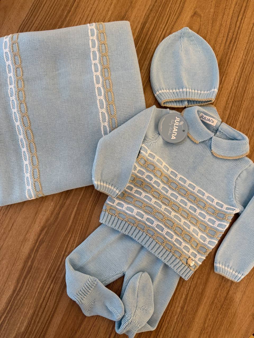 Tutina AZZURRO BIANCO E BEIGE