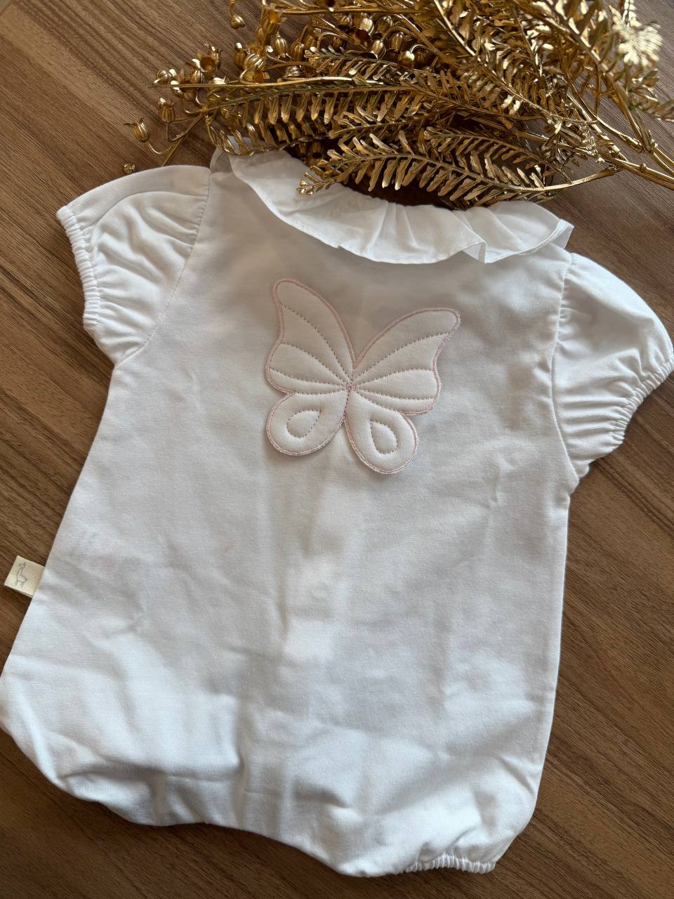 PAGLIACCETTO BUTTERFLY BIANCO E ROSA BABY GI