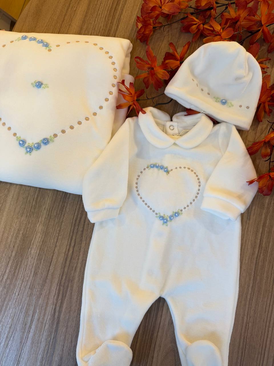 Coordinato "CUORE DI ROSELLINE"BISOU