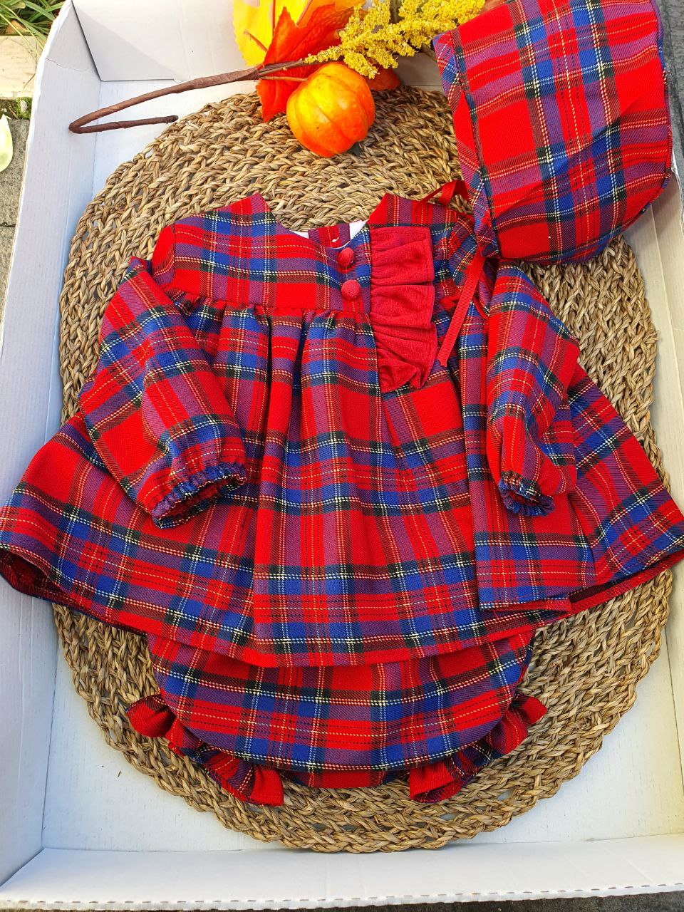 Pagliaccetto Tartan BOTTONCINI E ROUGE DEL SUR