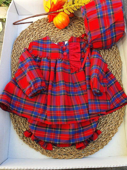 Pagliaccetto Tartan BOTTONCINI E ROUGE DEL SUR