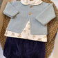 Completo Animaletti azzurro polvere BABY FASHION