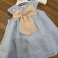 Vestito DI LINO CON MANICA RAGLAN LA SARTORIA DEI PICCOLI