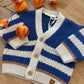 Cardigan RIGHE BLU MINIBANDA